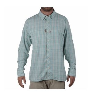 SIMMS Stone Cold Ling Sleeve Shirt Celadon plaid